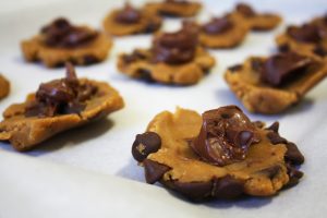 What your Nutella-stuffed cookies should look like before you roll them into a ball