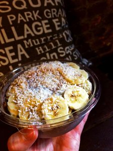Traveling on an elimination diet means açai bowls from Juice Generation in NYC