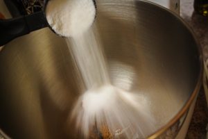 Prepping the sugars for some brown butter