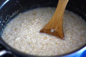 Boil the steel cut oats for 60 seconds